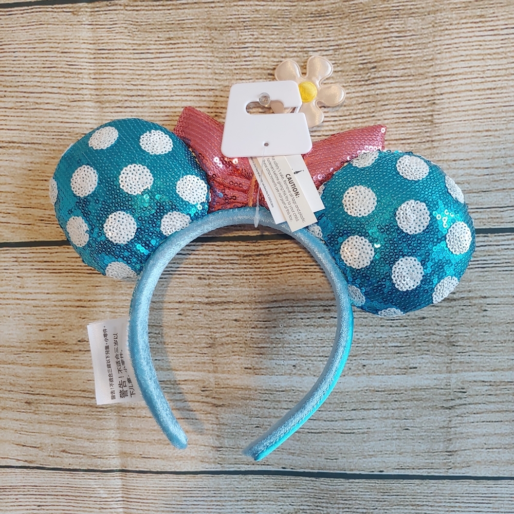 Disney Parks Sequins Minnie Ears with Polka Dots - Picture 4 of 6